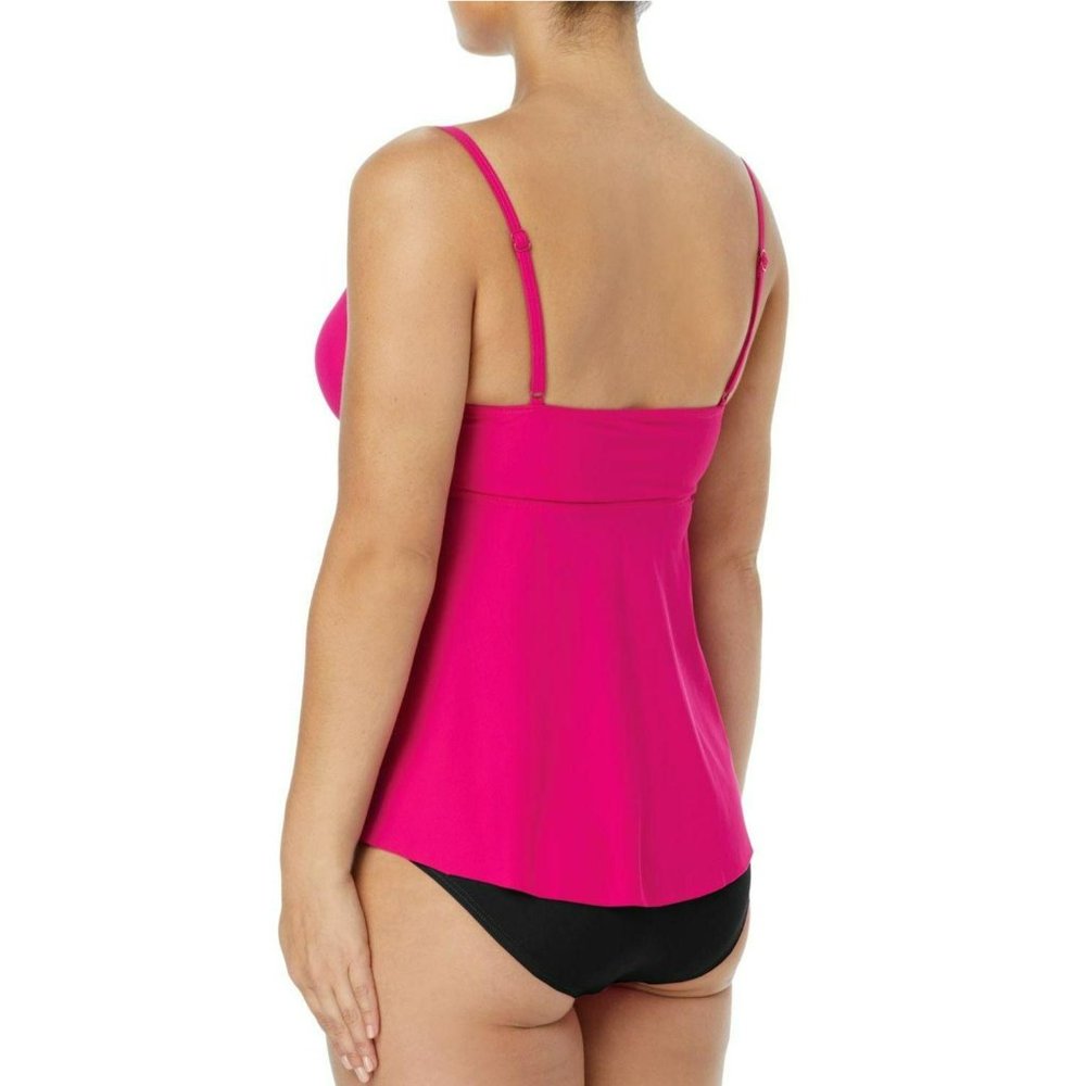2FOR$30 - NWT Contours by Coco Reef Pink Slimming Tankini Swim Top, 32C - Picture 2 of 5